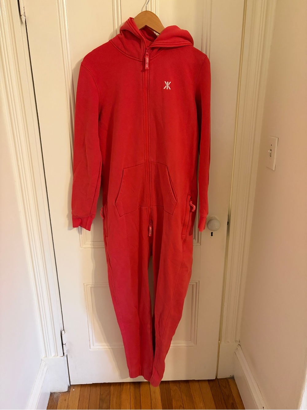 ONEPIECE Red Norwegian Original One-Piece Hooded Jumpsuit Small